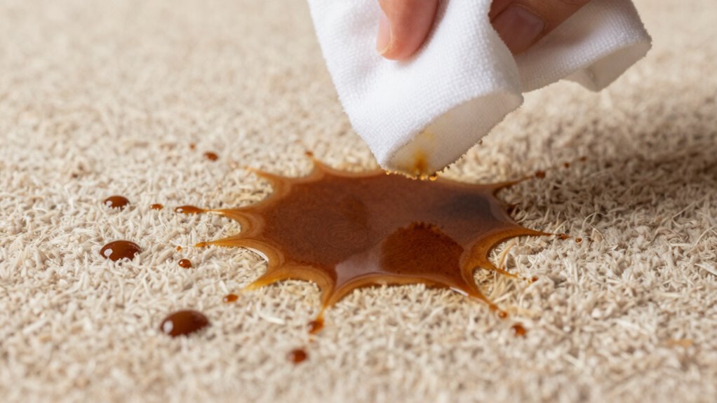 act fast to prevent stains