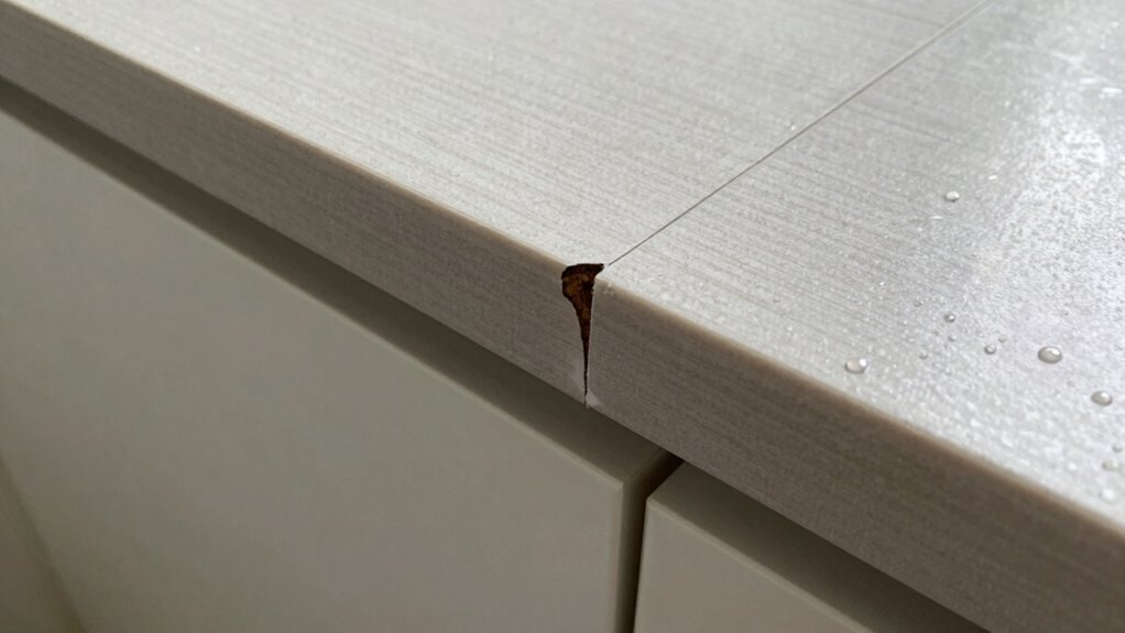 address swollen seams promptly