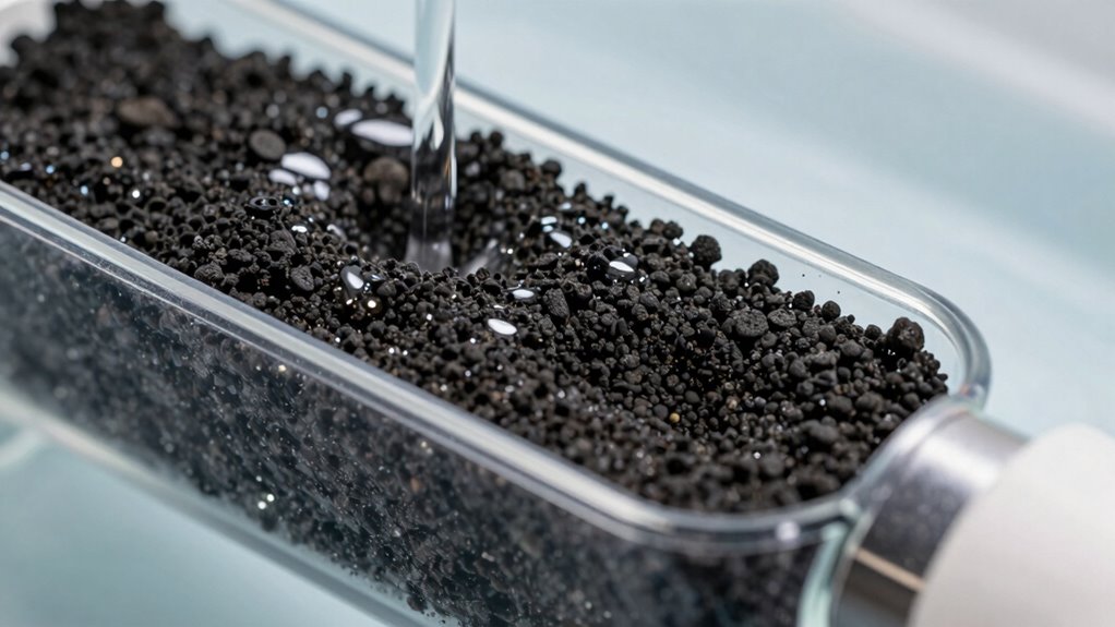 adsorption efficiency depends on pore structure