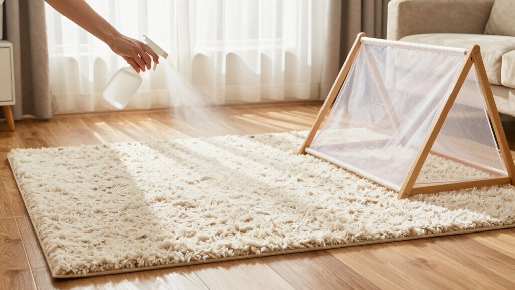 air dry wool rugs properly