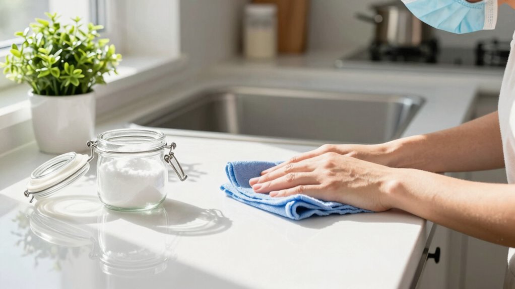 avoid harsh chemical cleaners