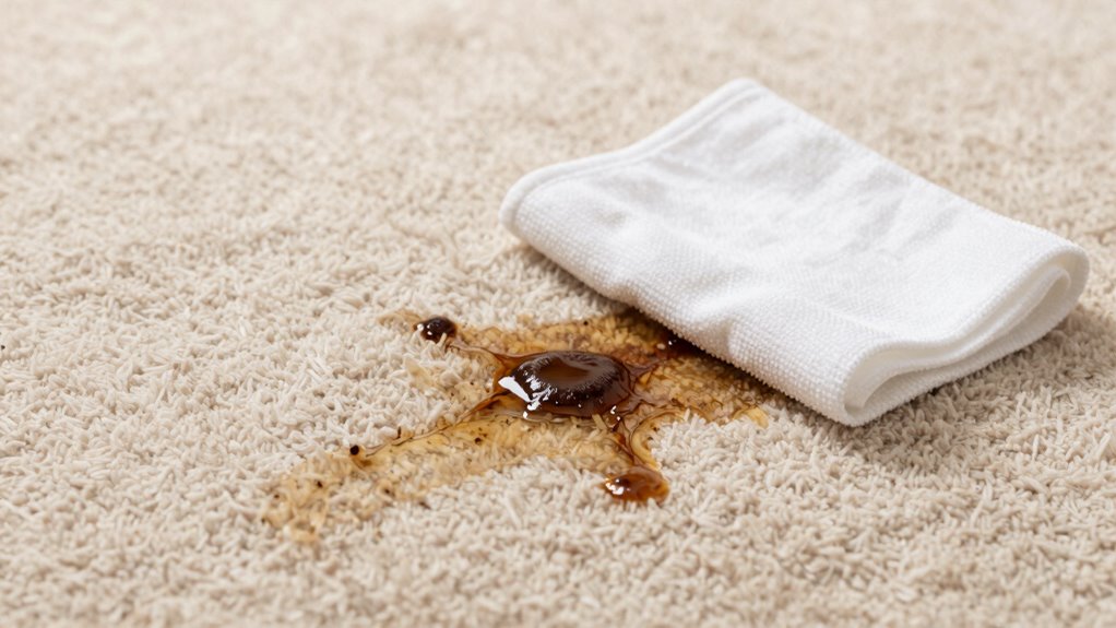 blot absorb prevent stains