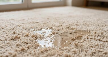carpet cleaner water residue