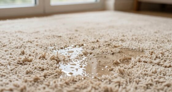 carpet cleaner water residue