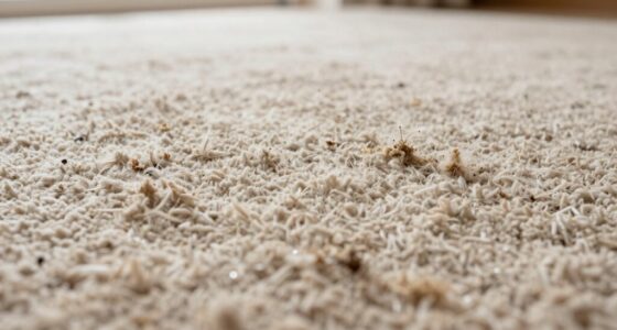 carpet feels crunchy afterward