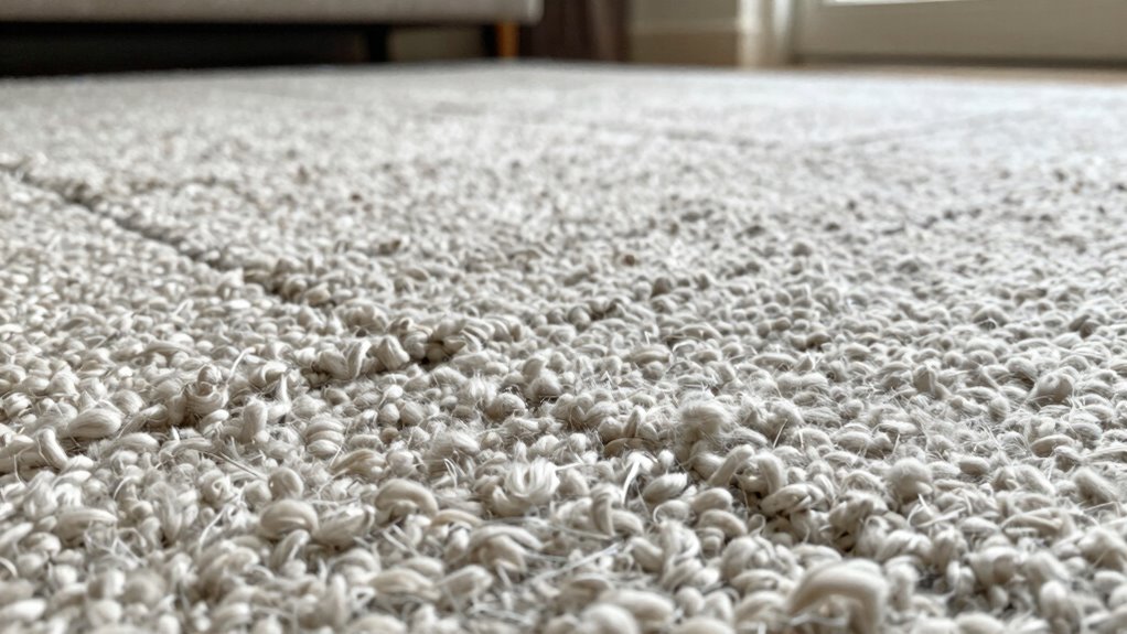 carpet fiber compression and damage