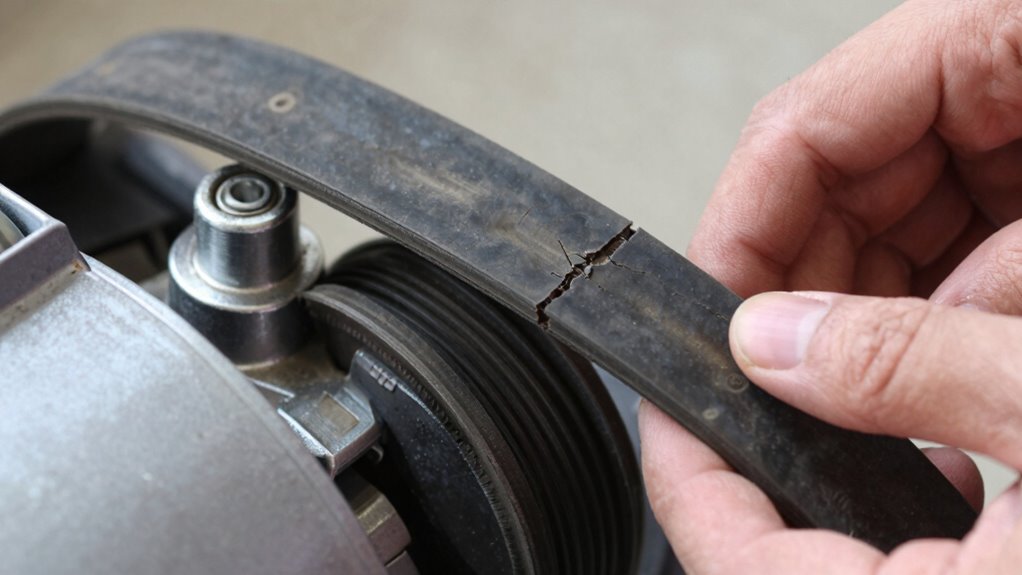 check and replace drive belt