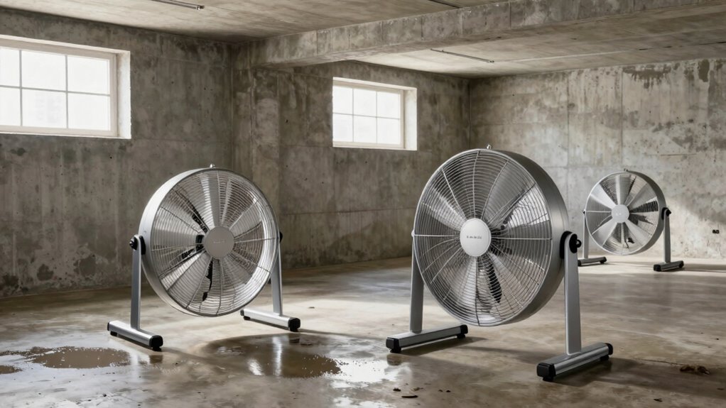 choosing effective basement drying fans