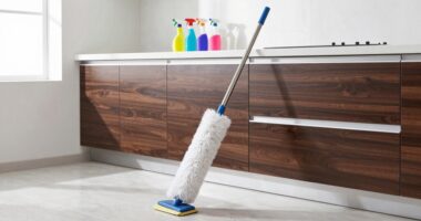 clean cabinet bottoms easily