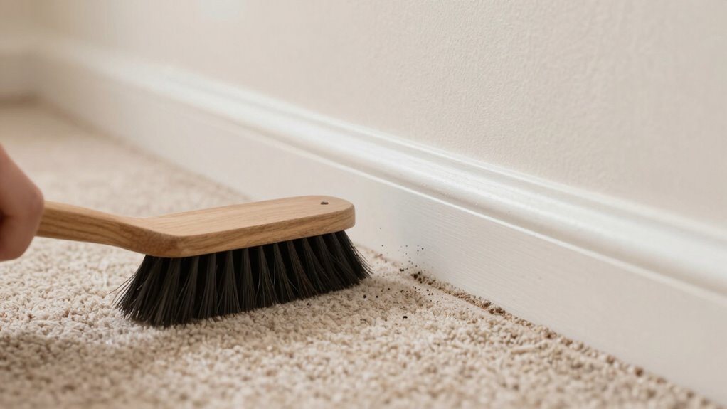 clean carpet edges thoroughly