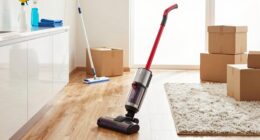 clean floors before unpacking