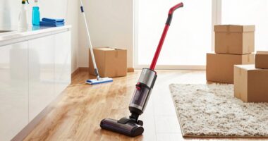 clean floors before unpacking