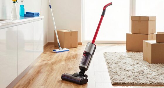 clean floors before unpacking