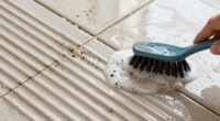 cleaning textured tile grooves
