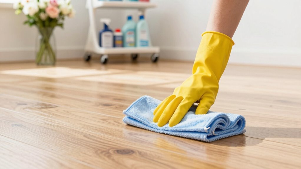 consistent floor care routine