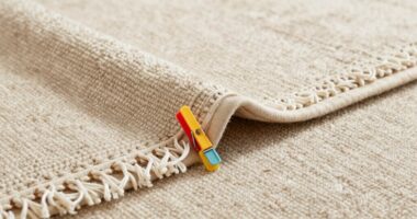 cover rug fringe when vacuuming