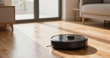 daytime robot vacuum cleaning