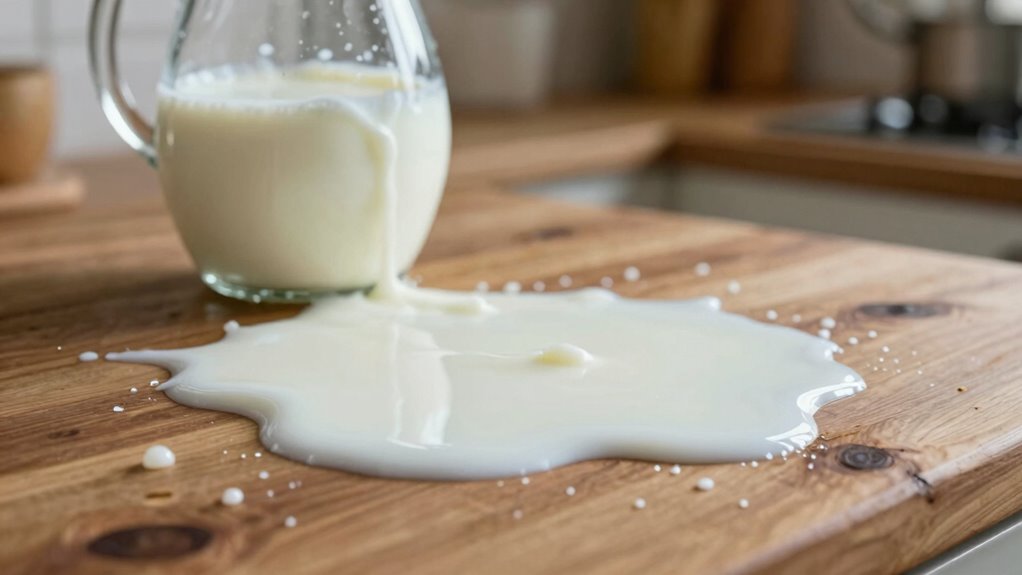 discard sour milk promptly