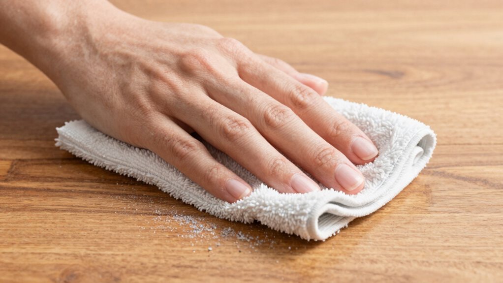 dry and damp dusting techniques