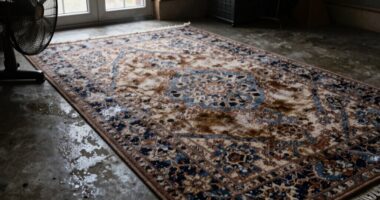 drying musty basement rugs