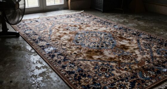 drying musty basement rugs
