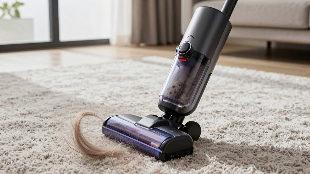effective long hair carpet vacuuming