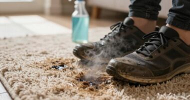 eliminate sweaty shoe odor