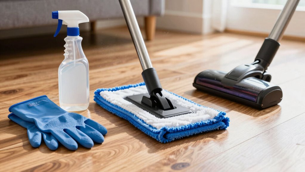 essential cleaning tools and supplies