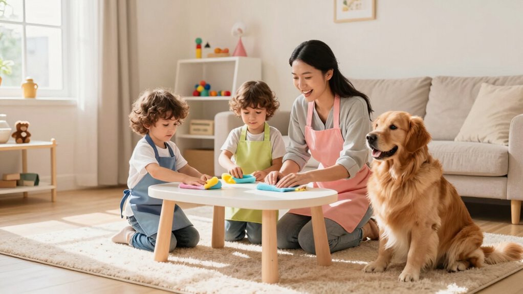 establish routine cleanliness and safety