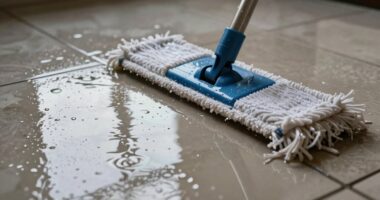 excess water hampers mopping