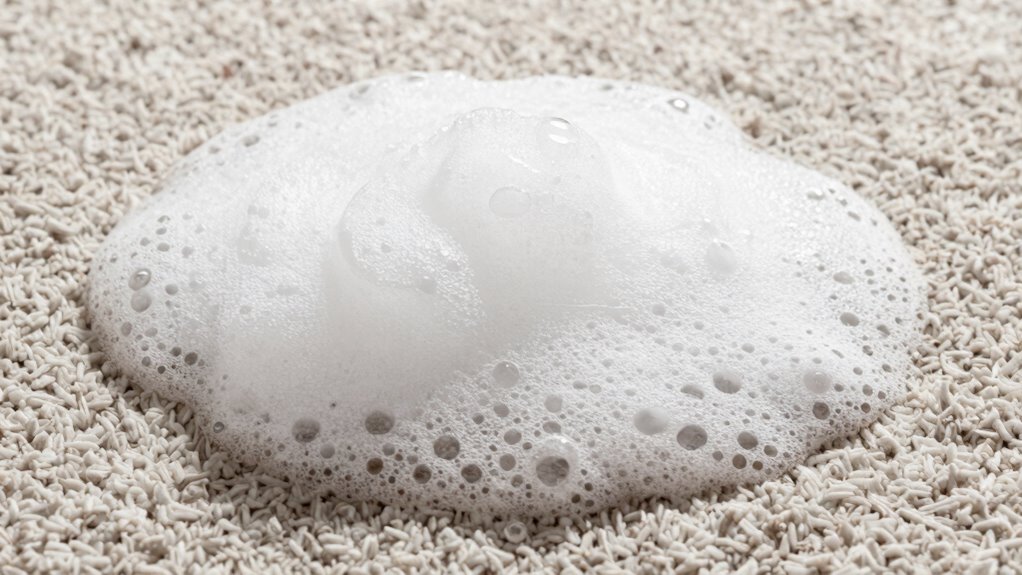 excessive soap causes foam