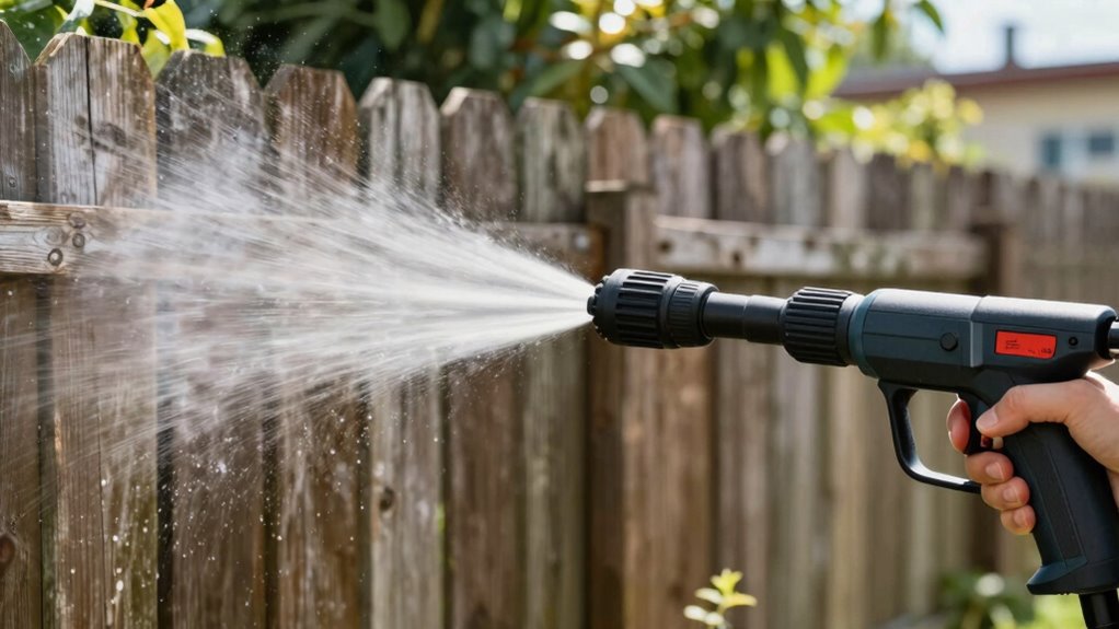 fence cleaning pressure considerations