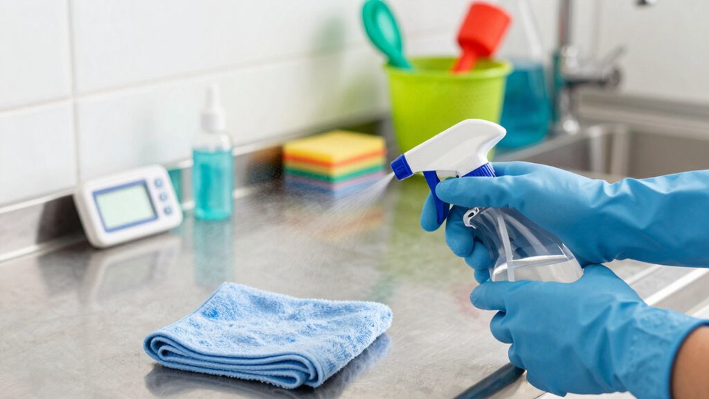 follow safety disinfecting procedures