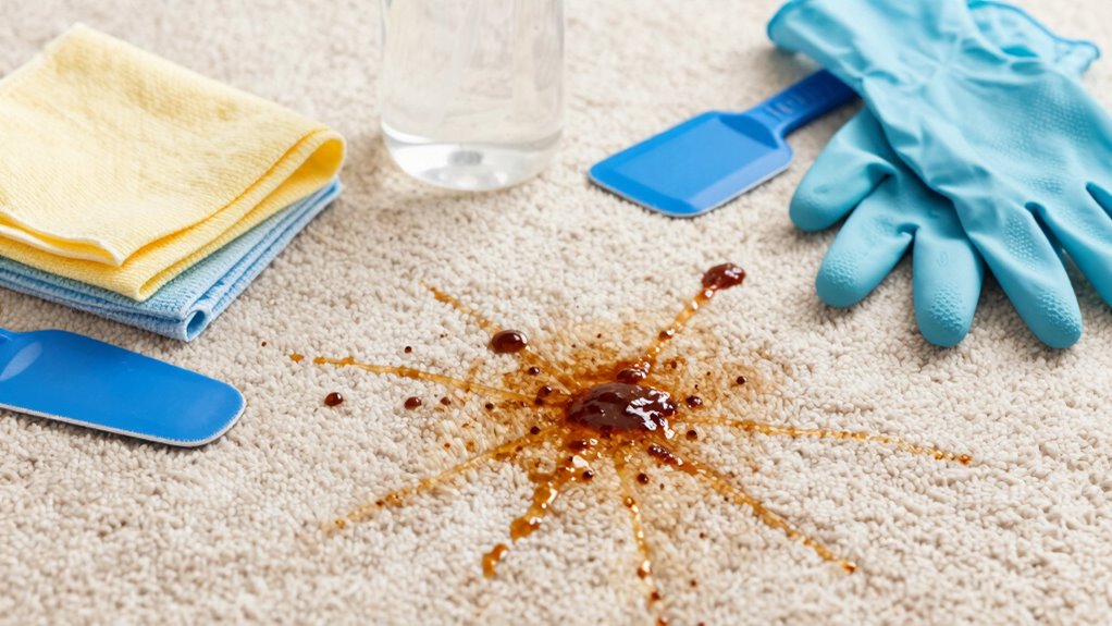 gather supplies before cleaning