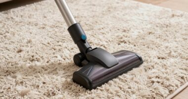 gentle vacuuming high pile rugs