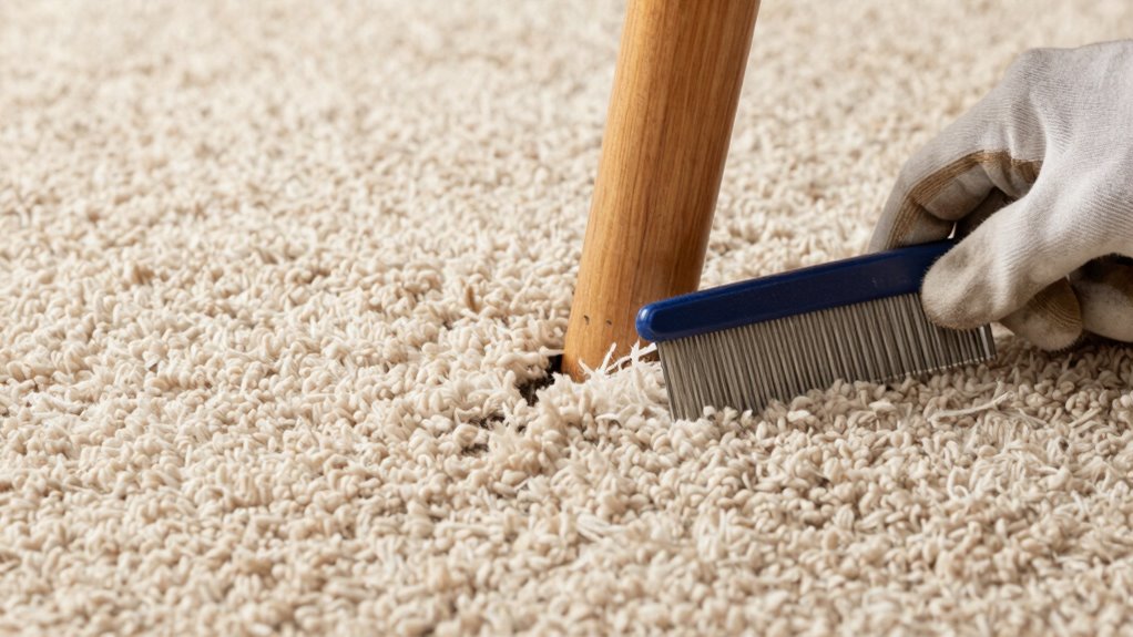 gently fluff and groom