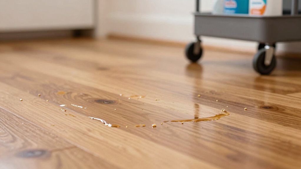 heavy chemical residue buildup