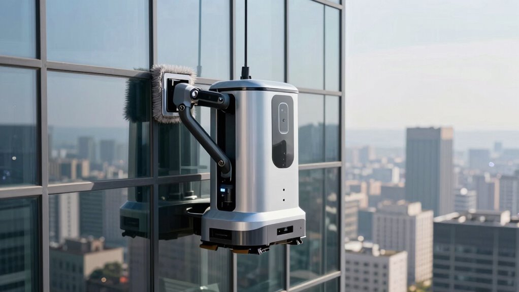 high rise window robot features