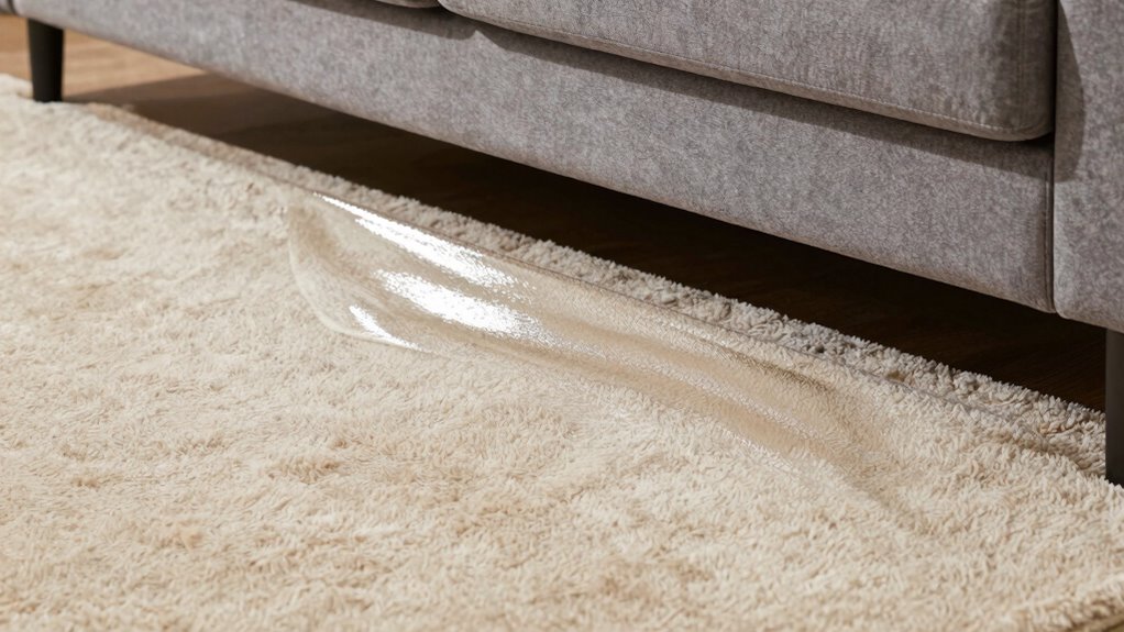 identify flat carpet damage