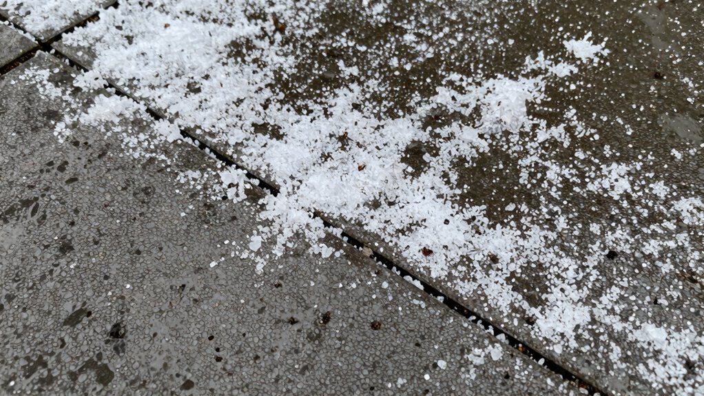 identify salt residue damage