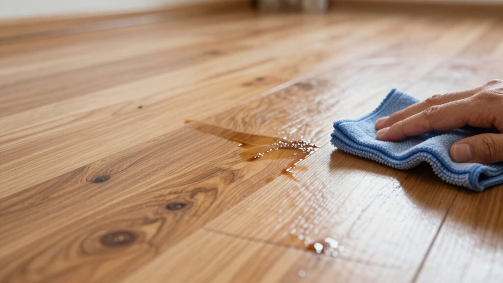 inspect and identify stains