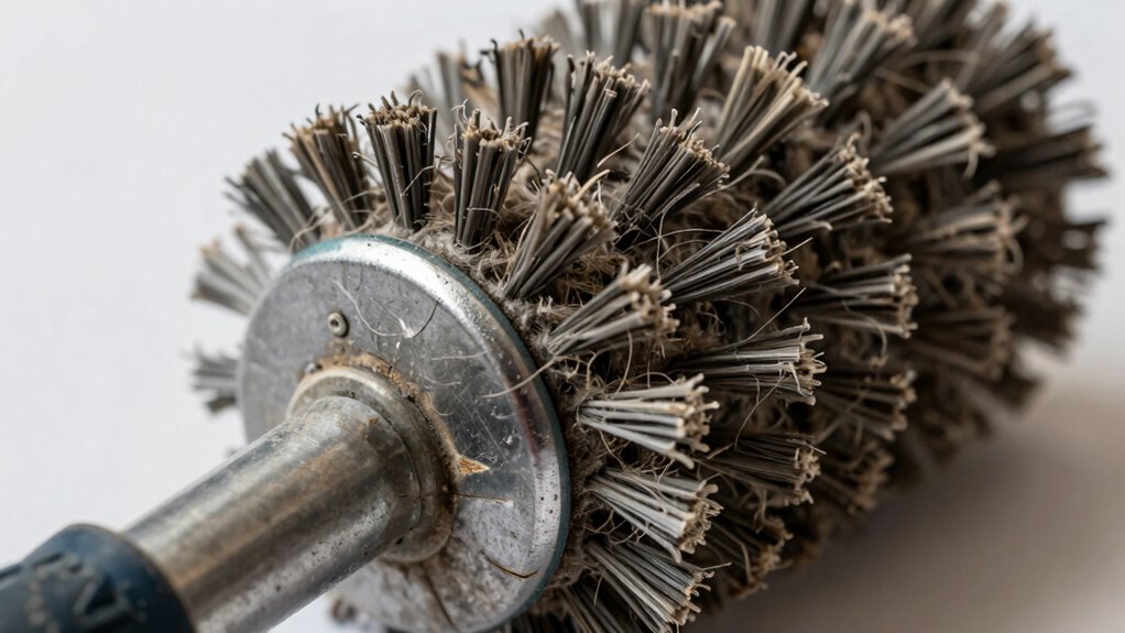 inspect brush roll components carefully