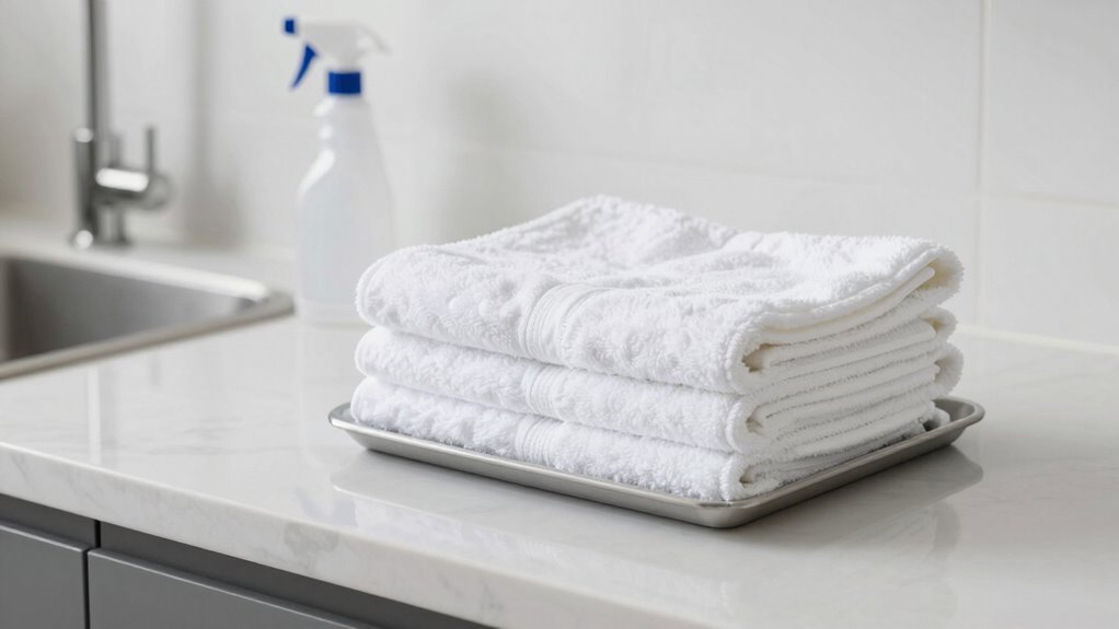 inspect for residue and dust