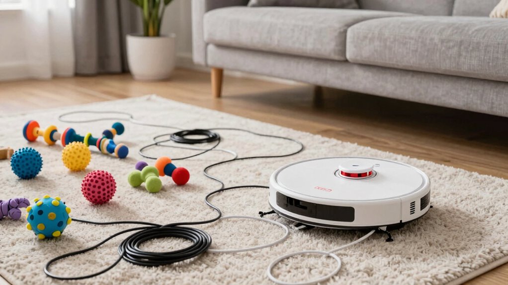 loose cables and chewable toys