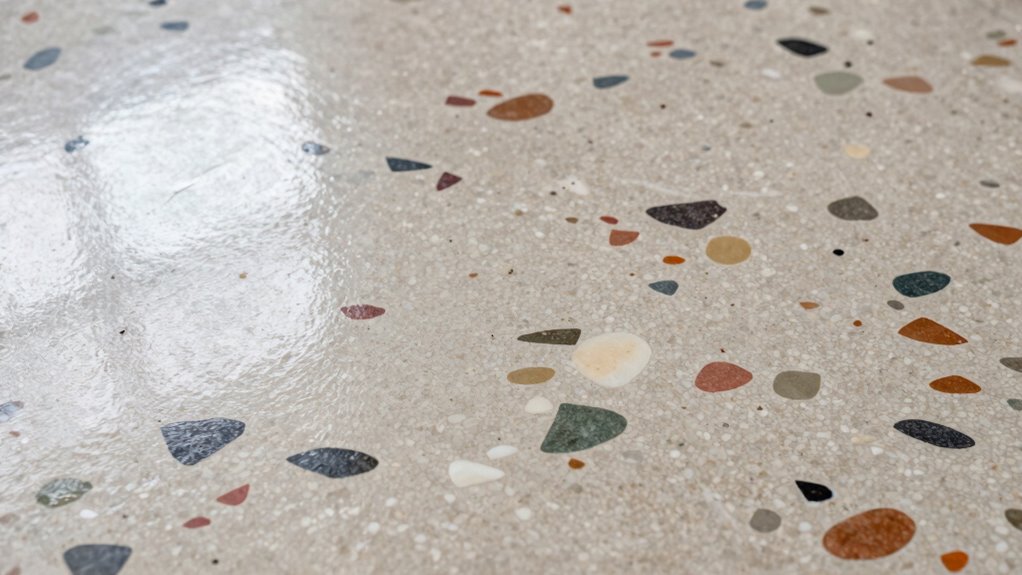 maintain terrazzo shine regularly