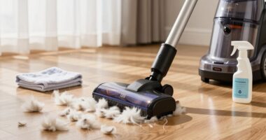 manage shedding during cleaning