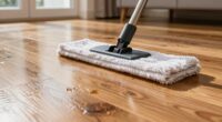 microfiber mop smearing hardwood