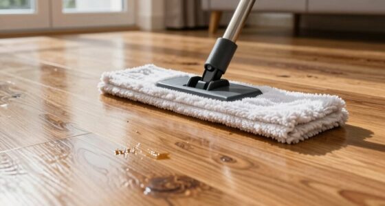 microfiber mop smearing hardwood