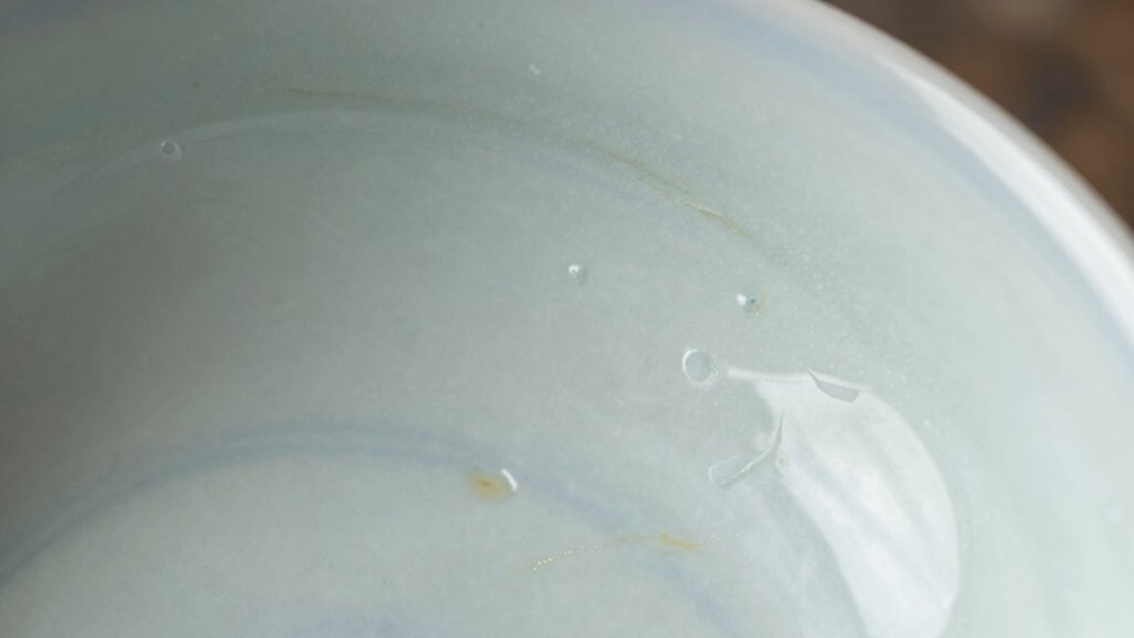 mineral buildup on dishes