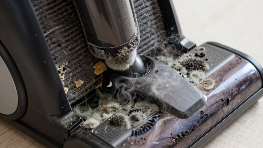 mold causes vacuum odors